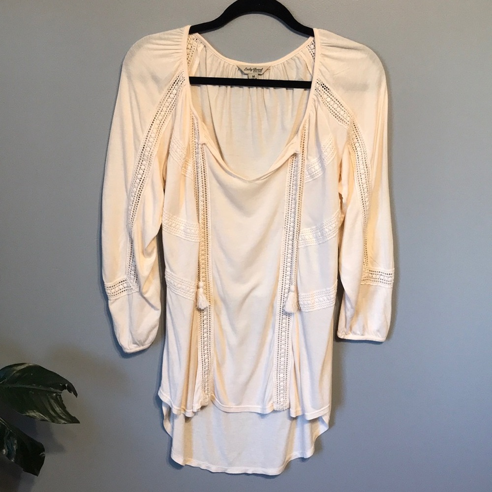 [2/15 or 4/25] Lucky Brand • Beige Tunic